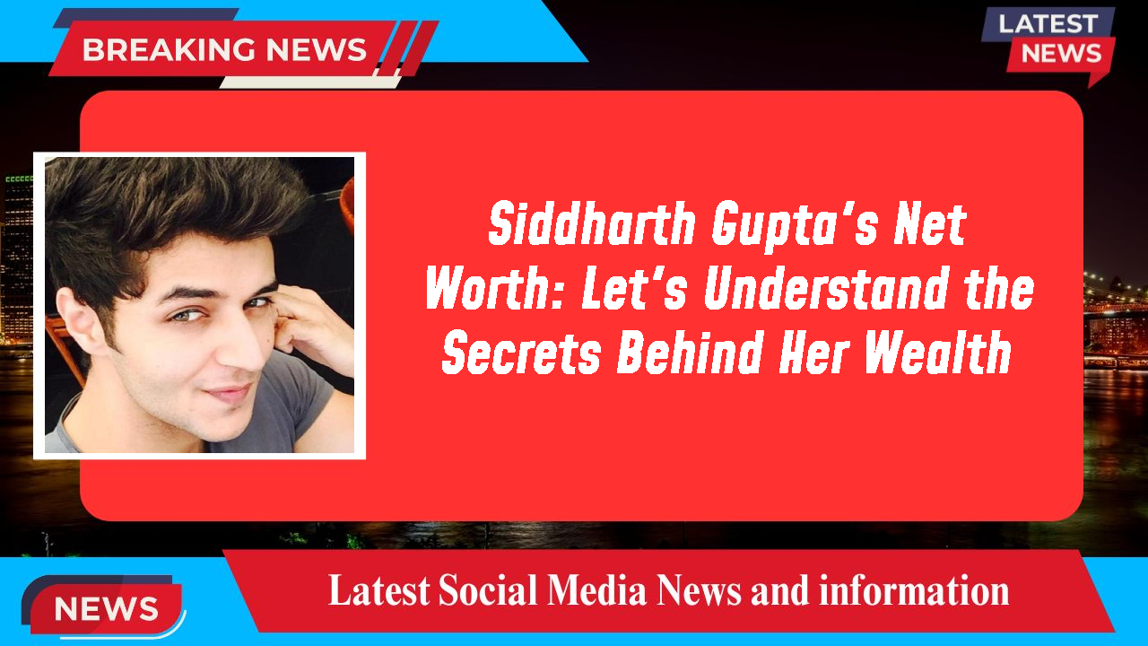 Siddharth Gupta's Net Worth: Let's Understand the Secrets Behind Her Wealth