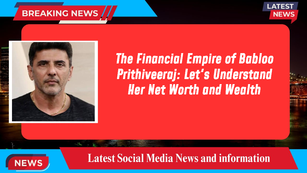 The Financial Empire of Babloo Prithiveeraj: Let's Understand Her Net Worth and Wealth