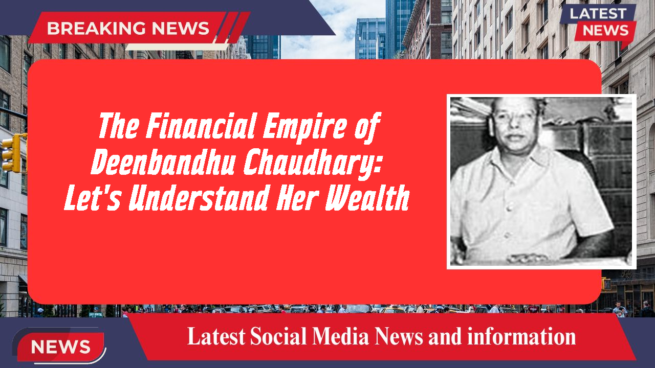 The Financial Empire of Deenbandhu Chaudhary: Let's Understand Her Wealth