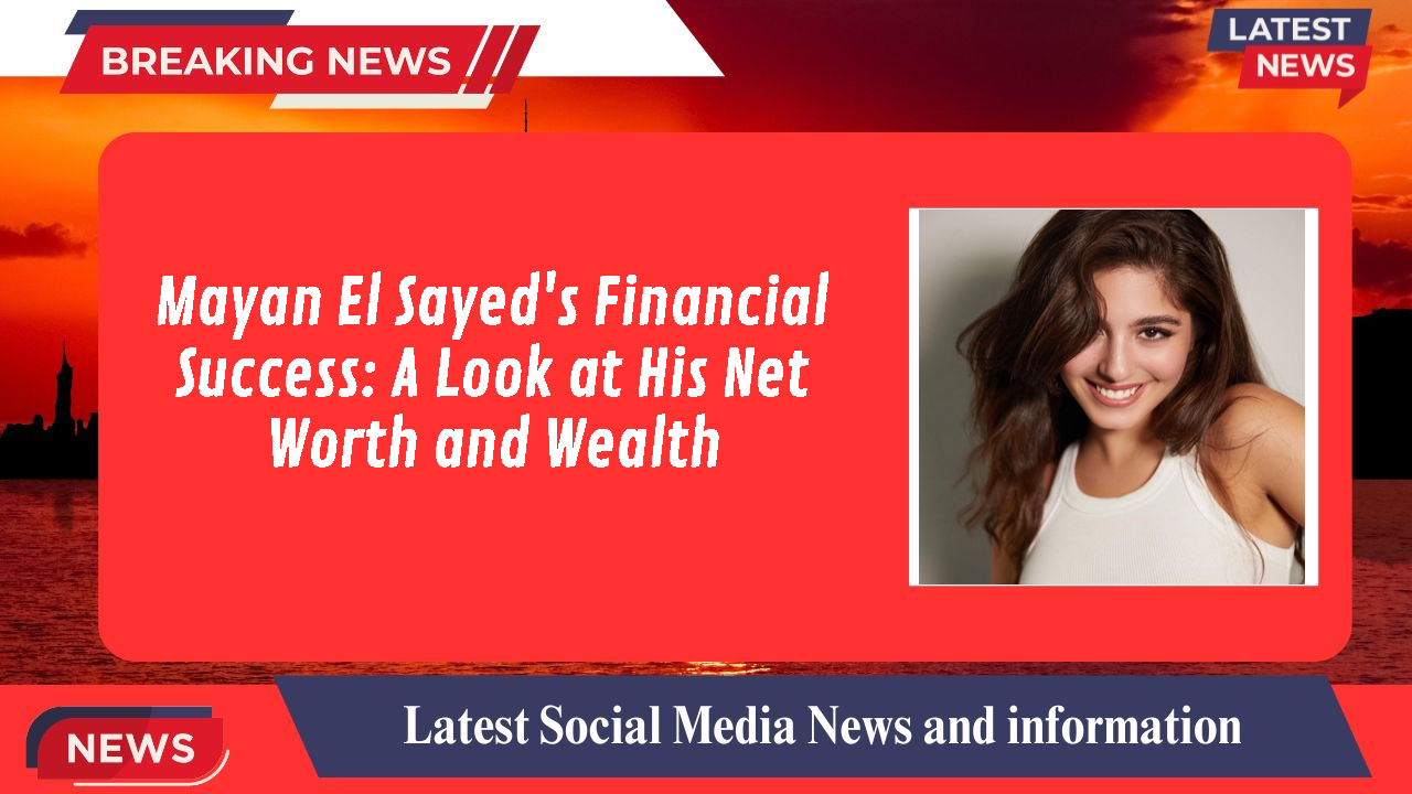Mayan El Sayed's Financial Success: A Look at His Net Worth and Wealth