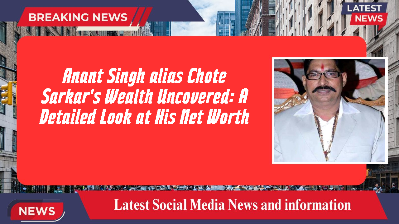 Anant Singh alias Chote Sarkar networth
