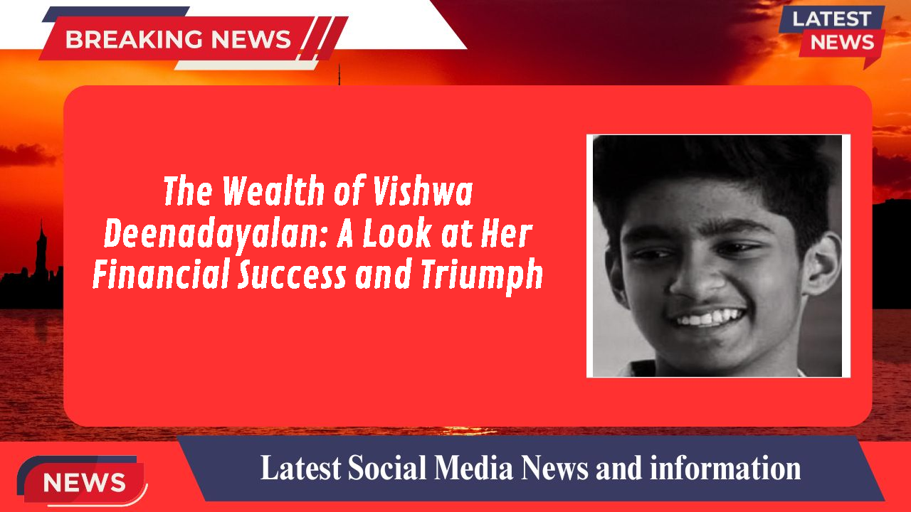 Vishwa Deenadayalan networth