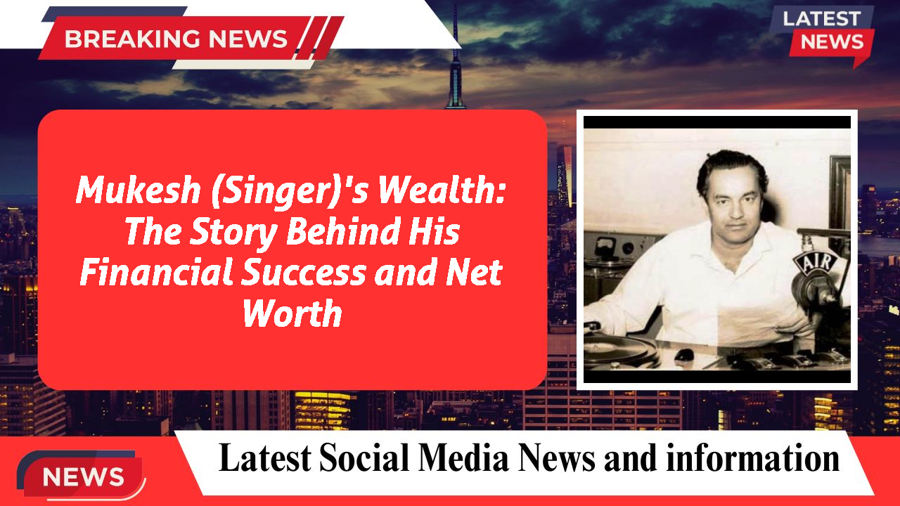 Mukesh (Singer) networth