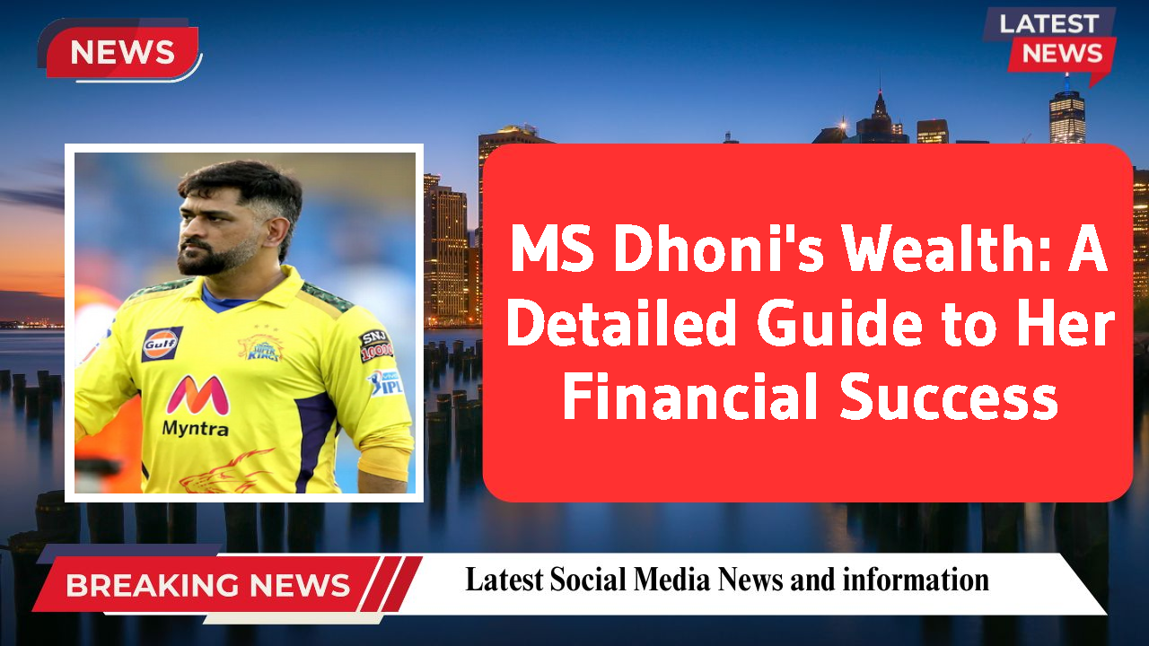 MS Dhoni networth